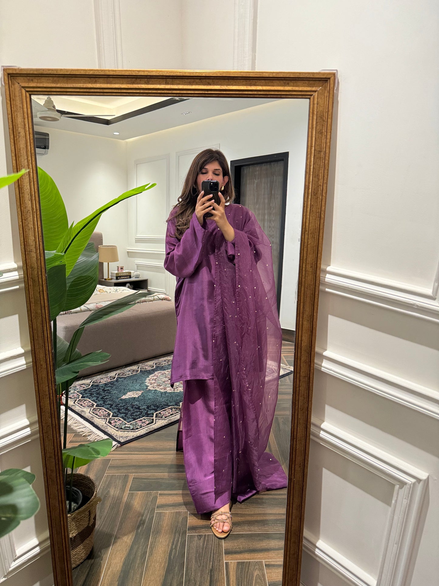 FS-02 Farshi Shalwar with sequence Spred duppata