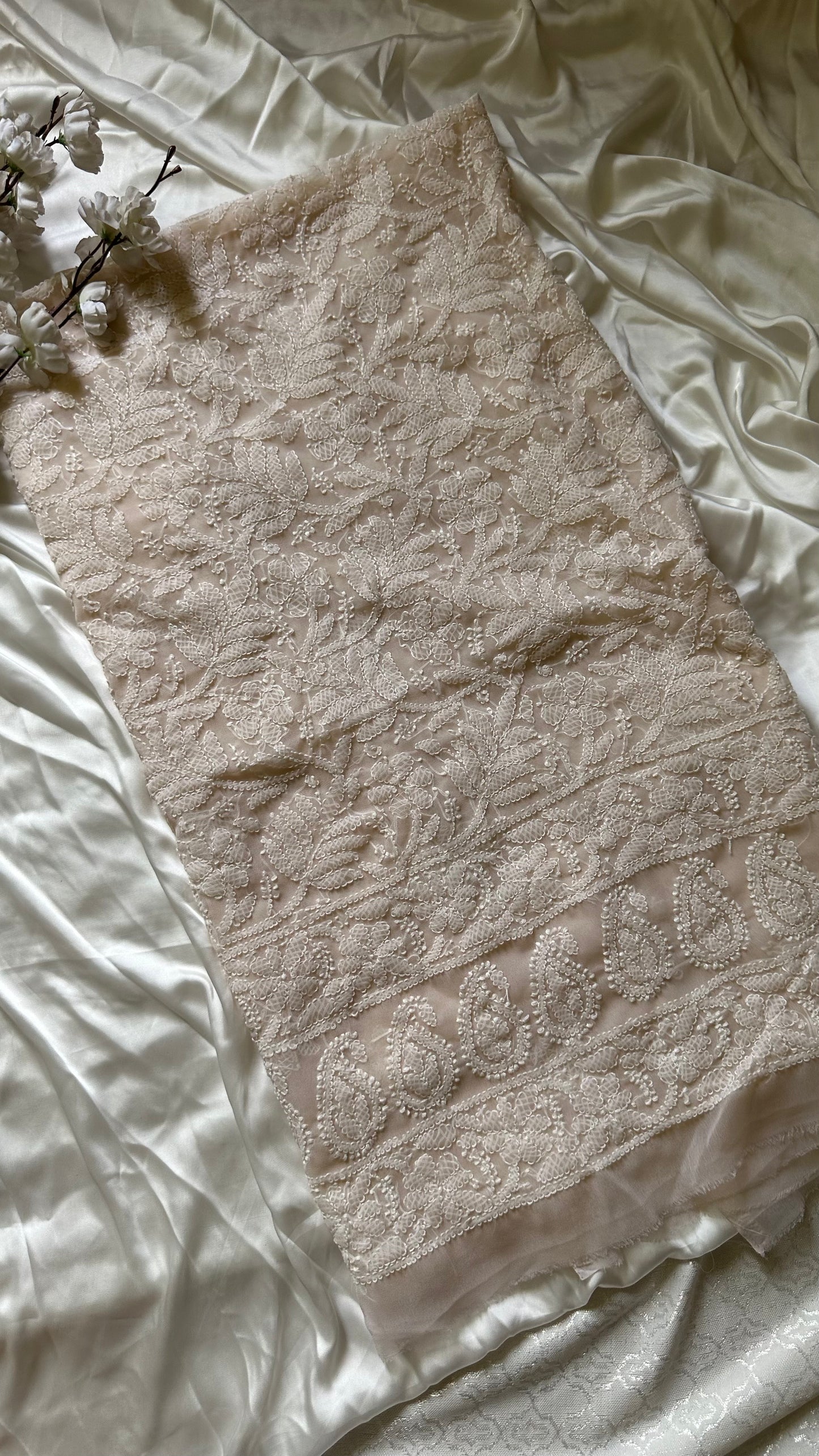 SHC-01 chiffon chikan kari shirt