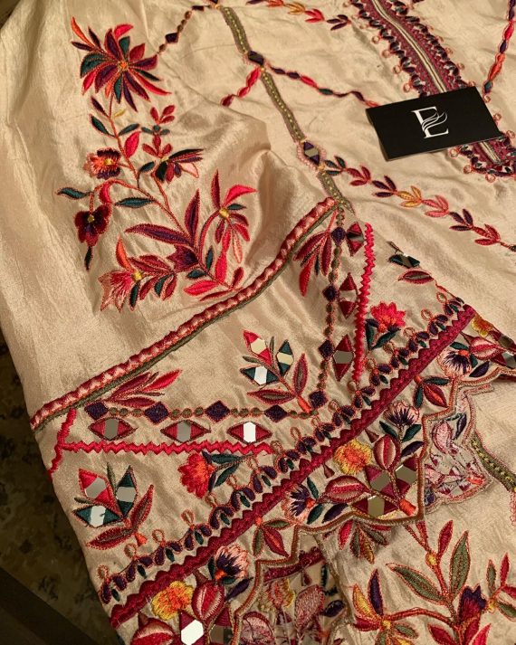 Ethnic multi Embroidered sheesha work 2pc