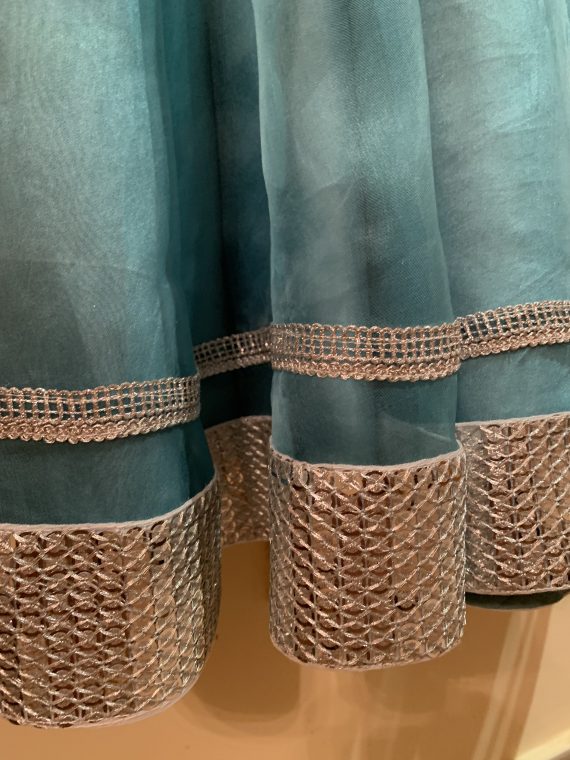 Pure organza Maxi with pure sequence duppata