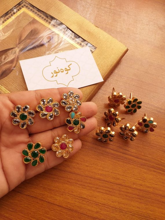 BE-97 Kundan stud earrings