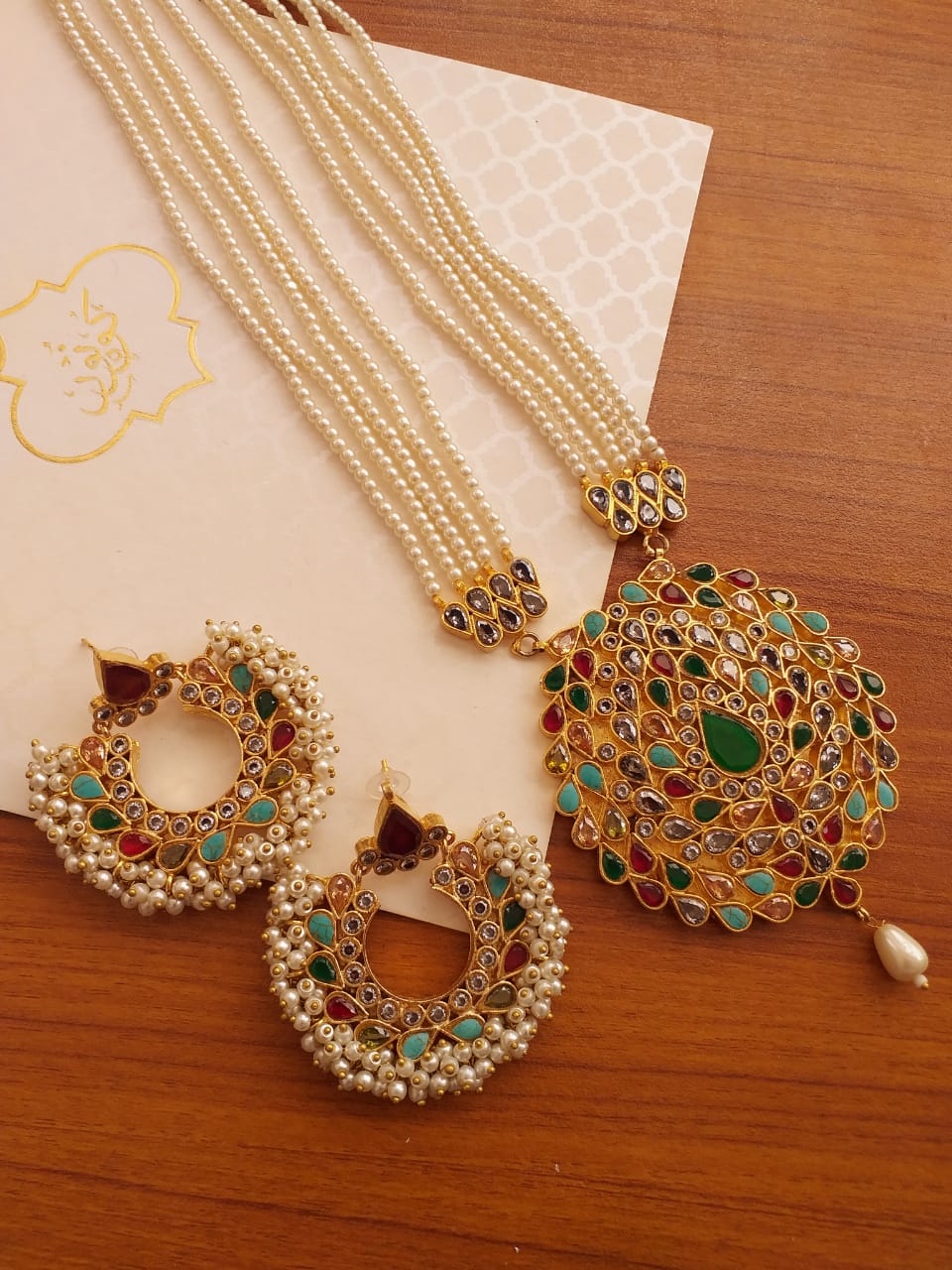 BE-33 Mala set with earrings