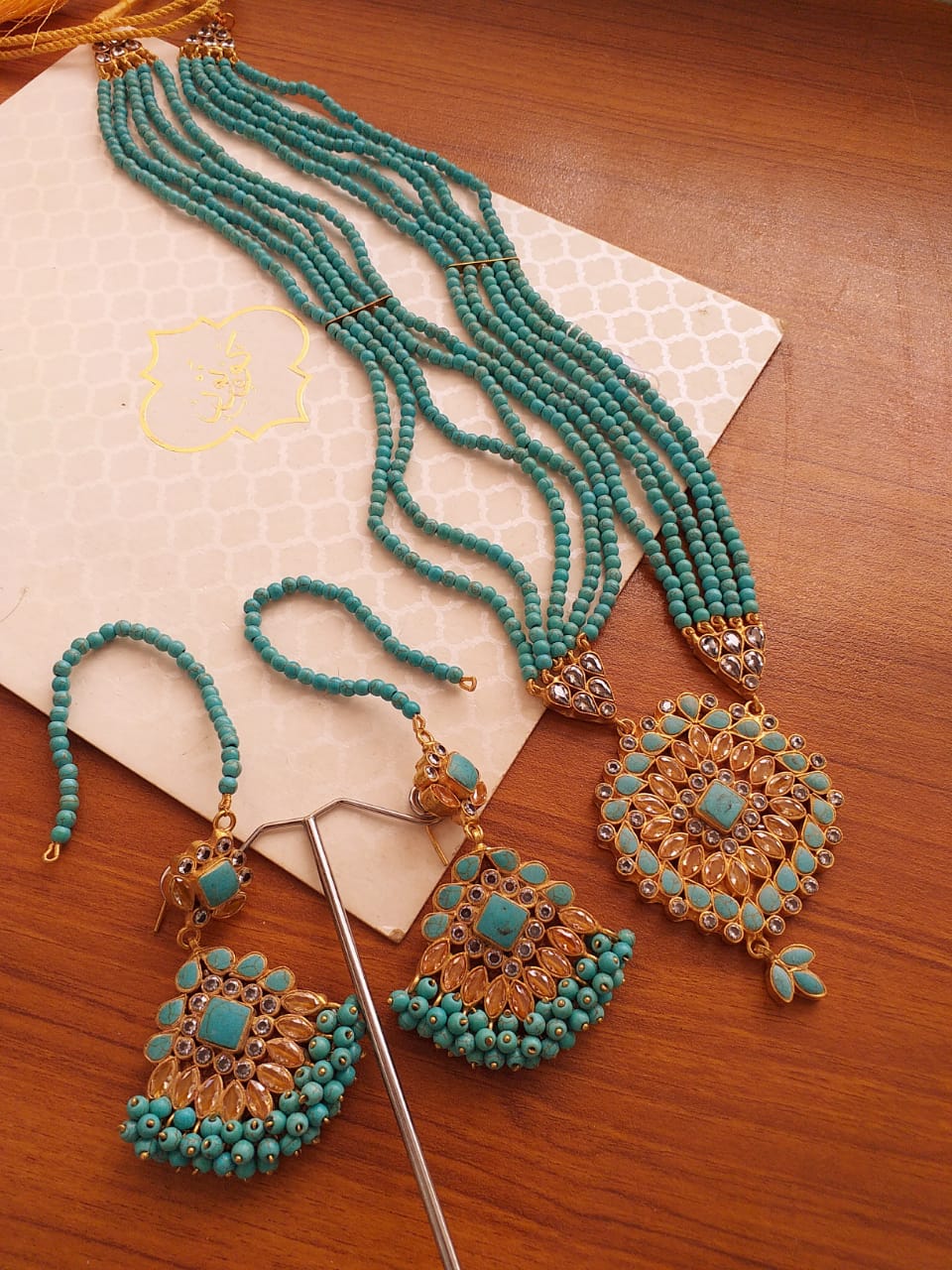 BE-54 Heavy Kundan mala set in stone