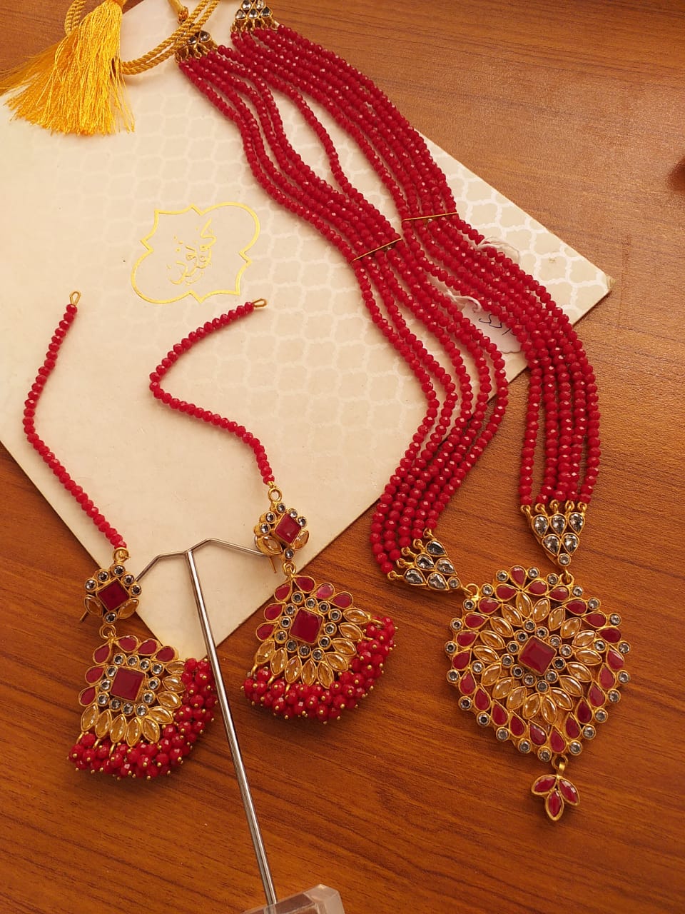 BE-54 Heavy Kundan mala set in stone