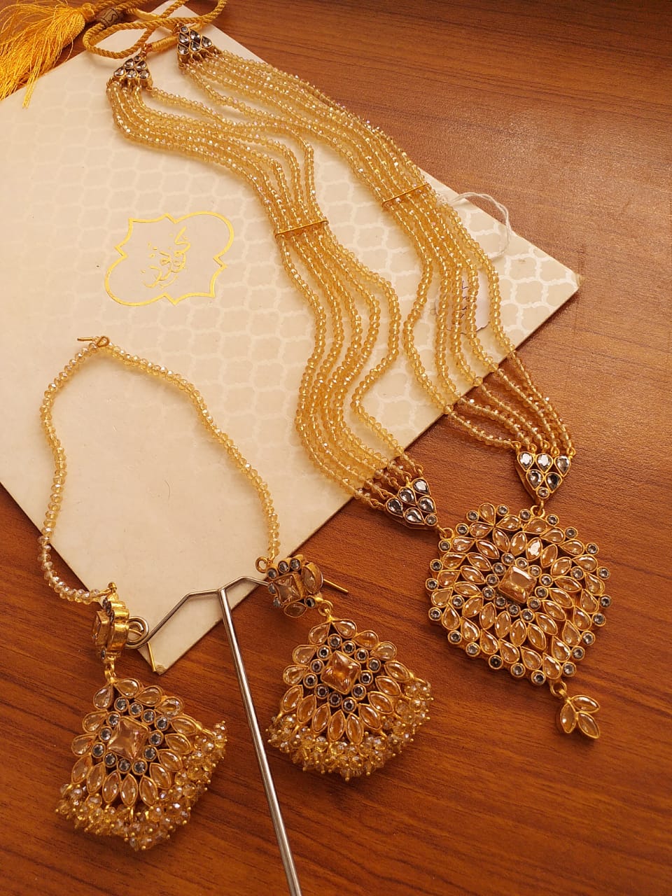 BE-54 Heavy Kundan mala set in stone
