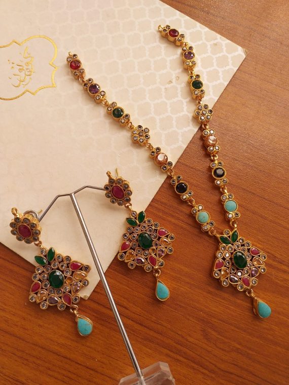 BE-92 Kundan set with earrings