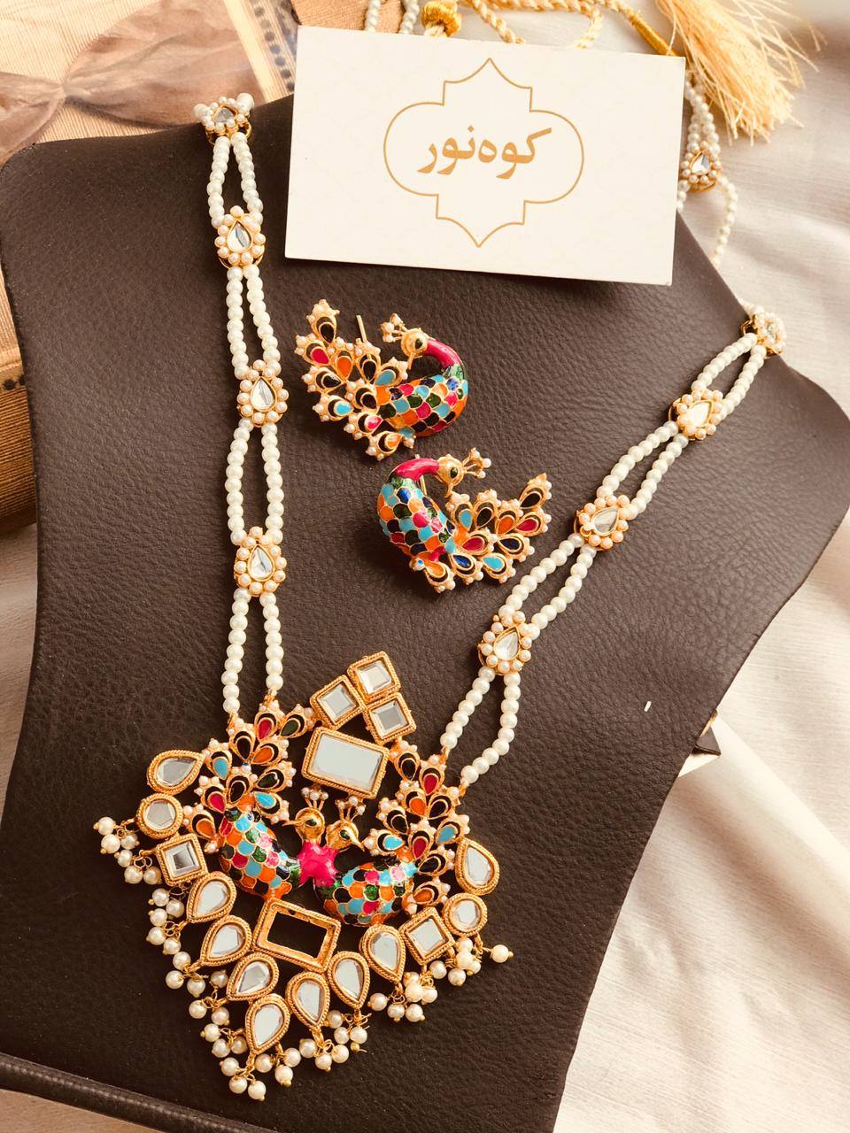 BE-328 Peacock mala set
