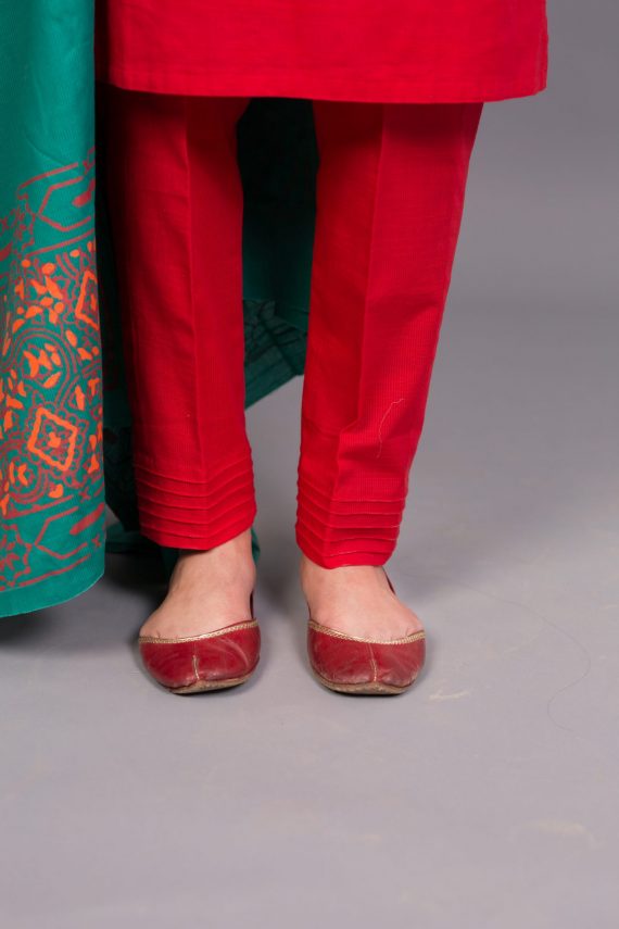 Swiss Khadar Pleated pants