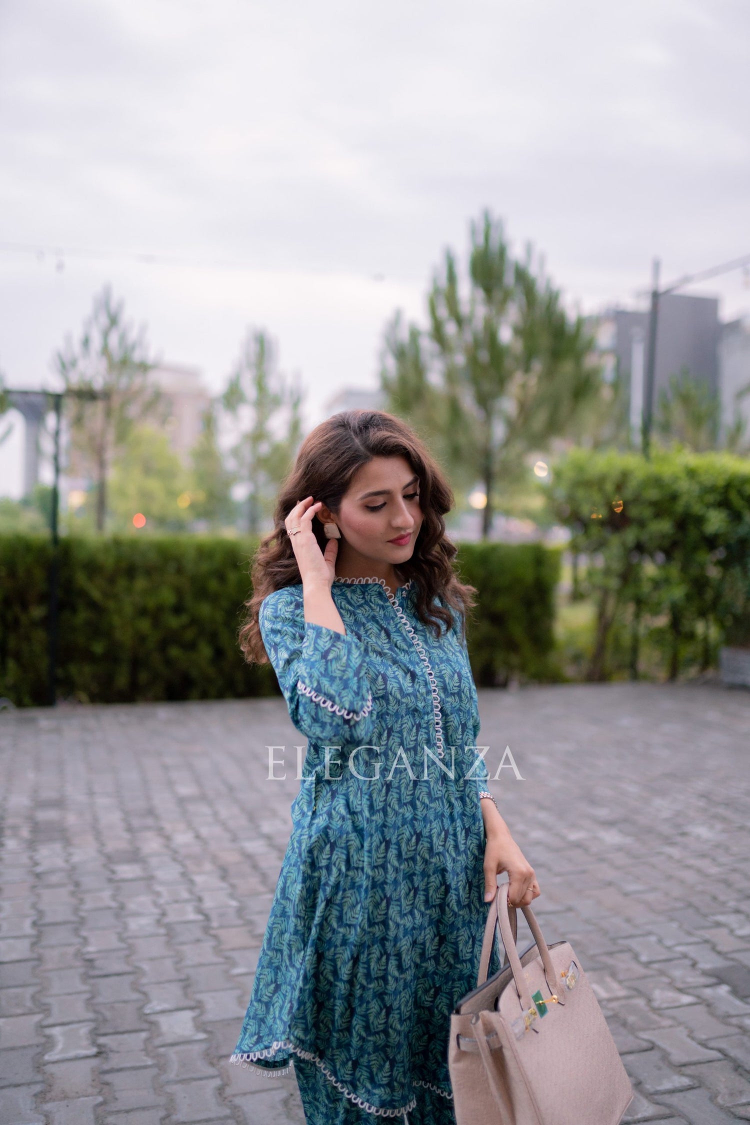 PS-05 Summer Blue 2PC Lawn Set