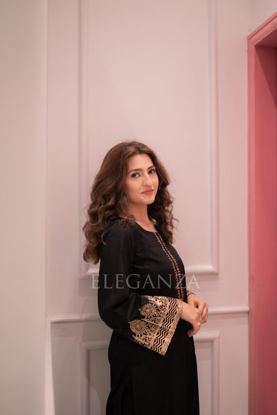 PS-07 Sassy Black 2Pc Lawn Block Printed Set