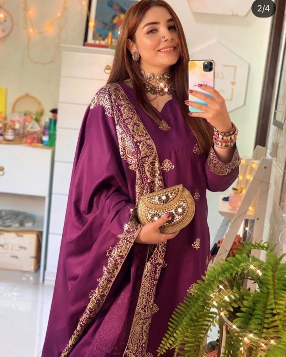JA-07 in Full Purple suit with shawl