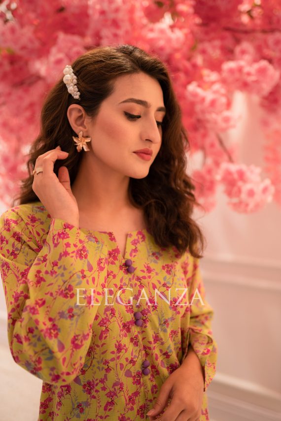 PS-04 Sassy Green – Olive Lawn 2PC Set