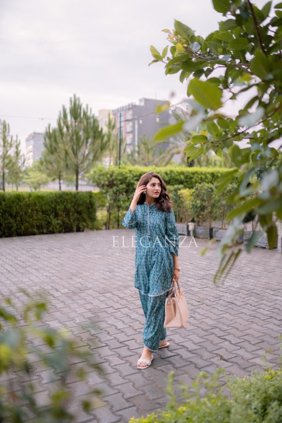 PS-05 Summer Blue 2PC Lawn Set