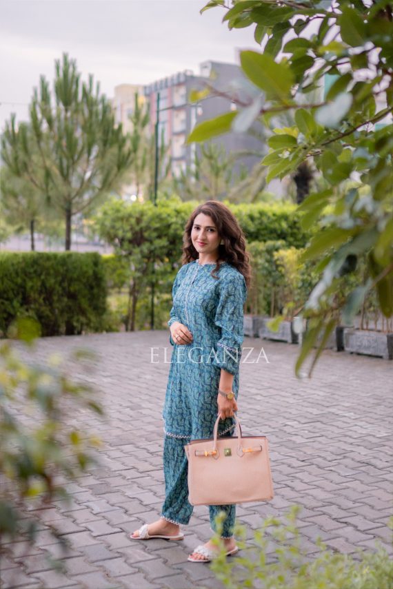 PS-05 Summer Blue 2PC Lawn Set