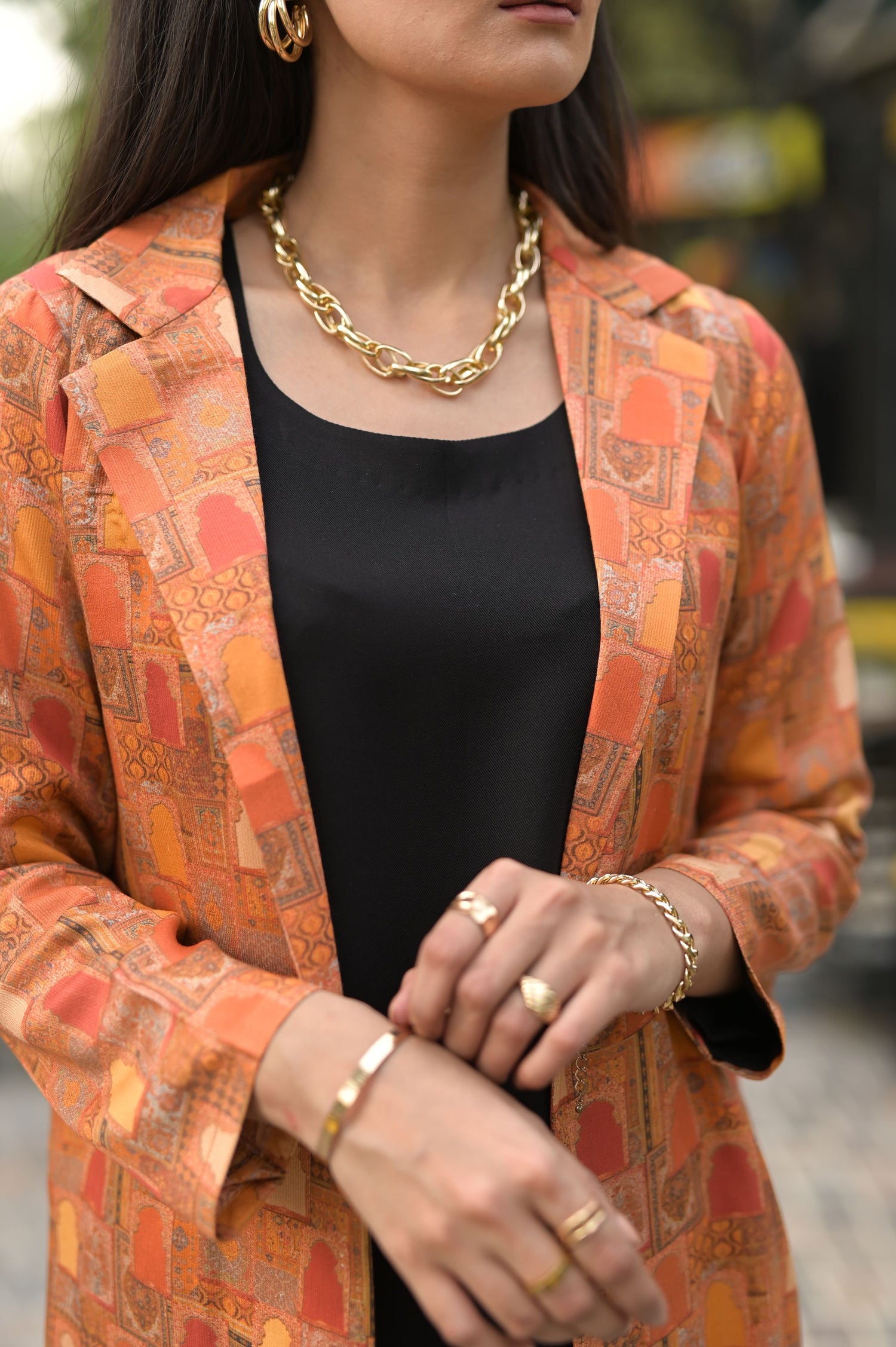 SD-13  Black separate with Printed orange Jacket