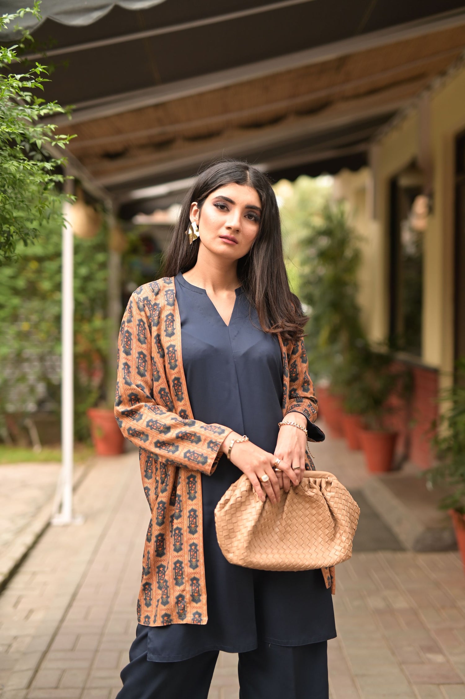 SD-09 Navy Blue separate with printed Jacket