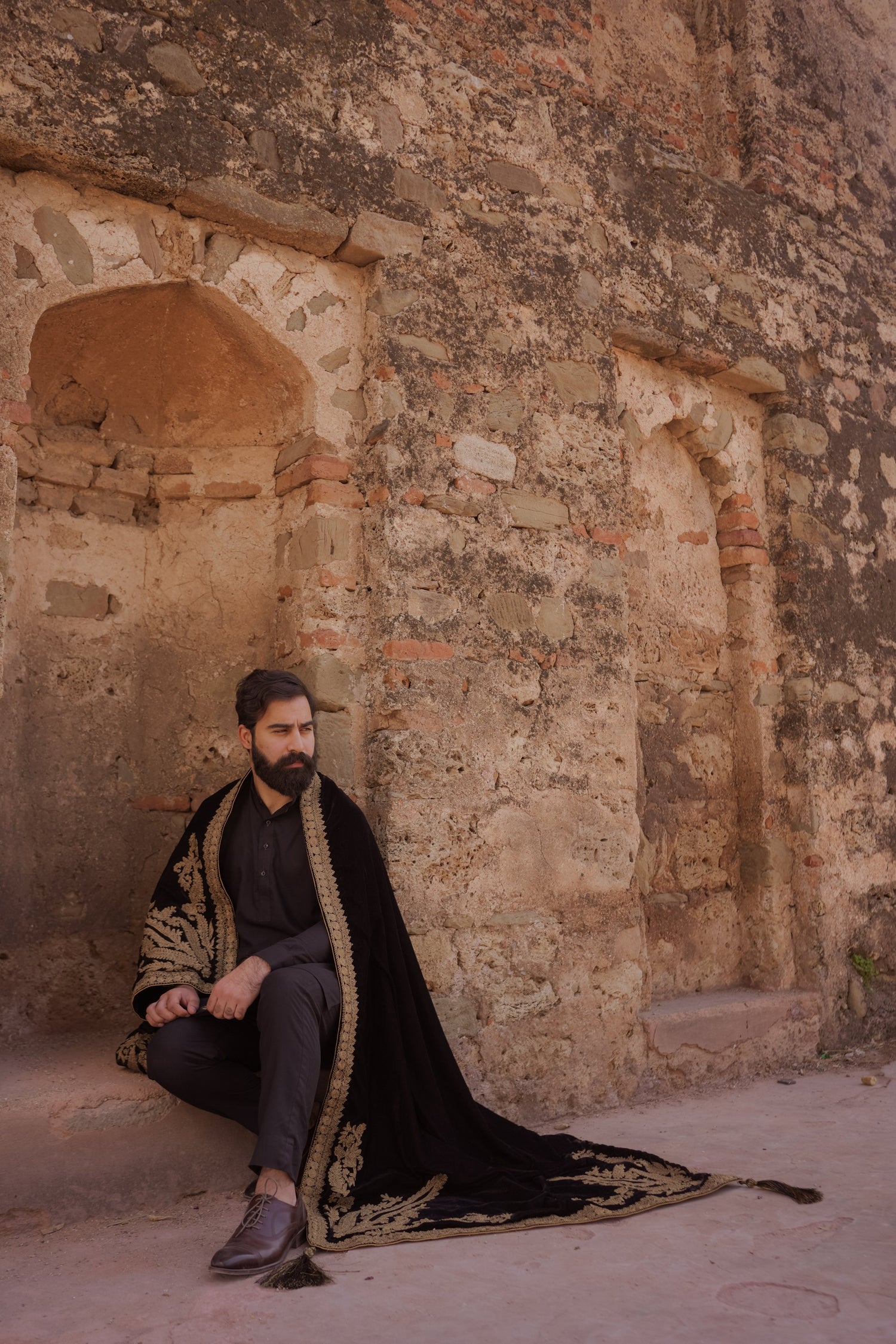 VT-140 Ari Work velvet shawl