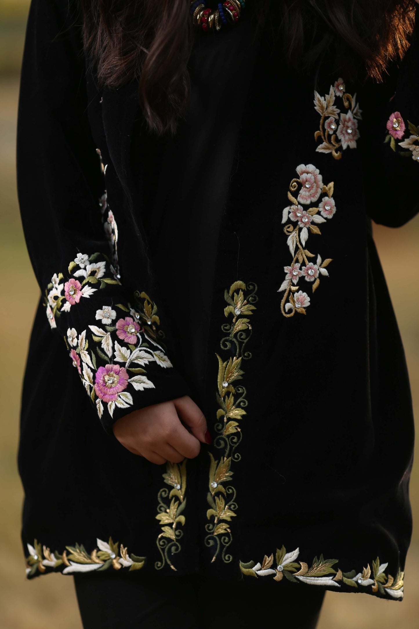 Vol2 – 6 Velvet embroidered Jacket with inner and pants