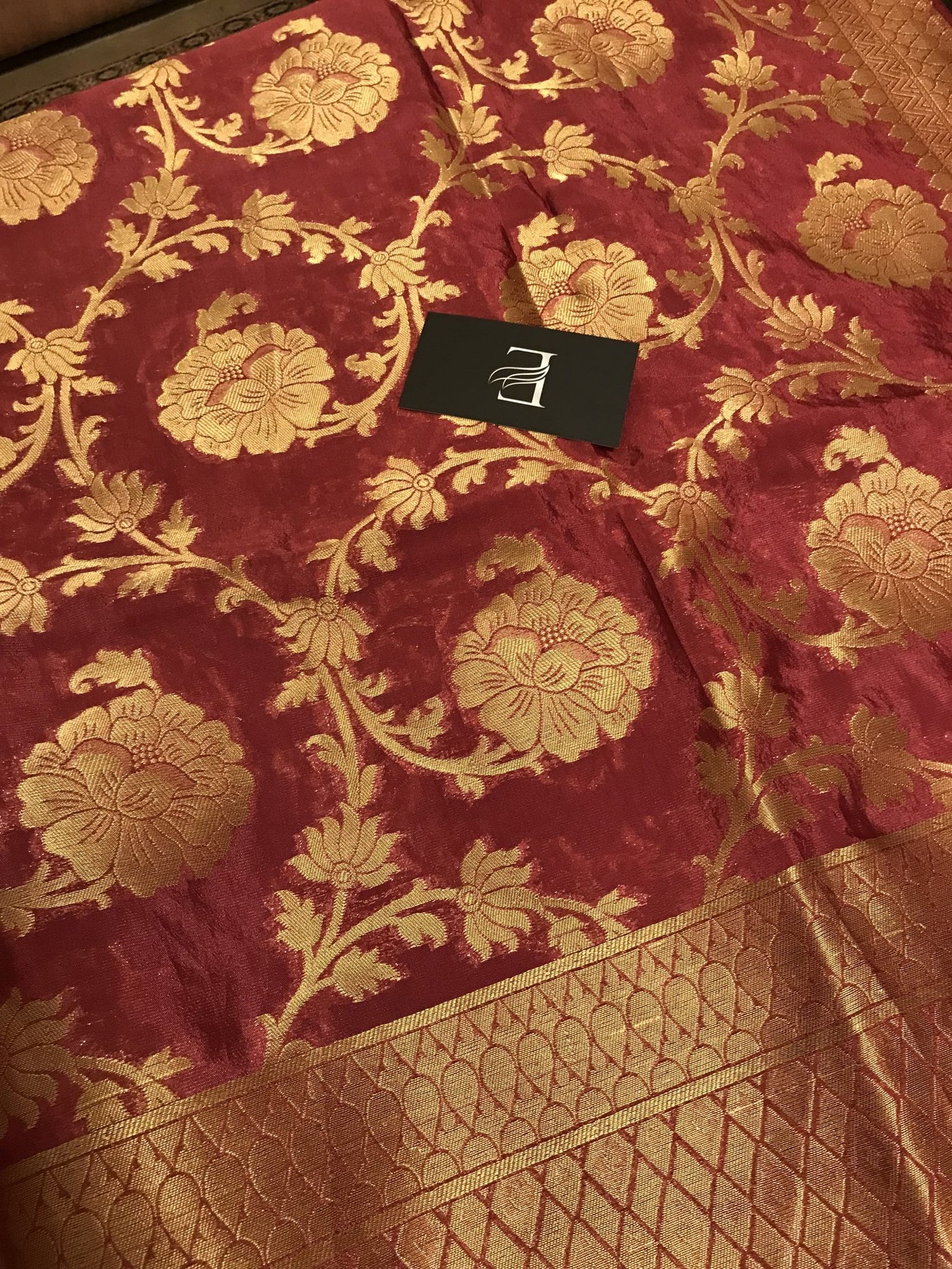 JKD-19 China Silk Banarsi organza duppata