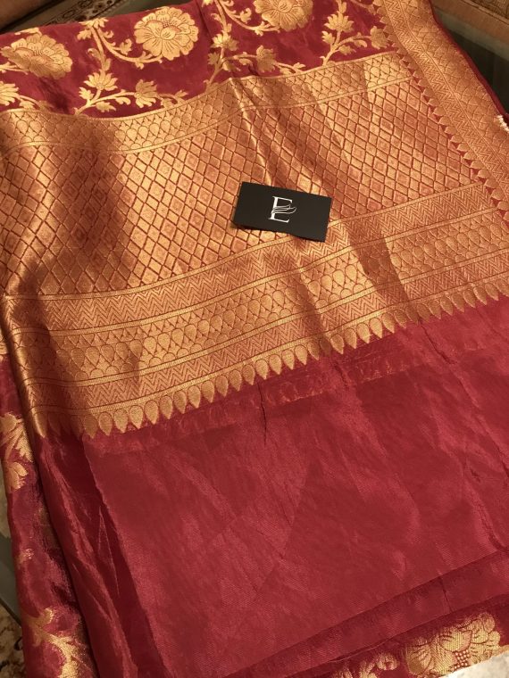 JKD-19 China Silk Banarsi organza duppata