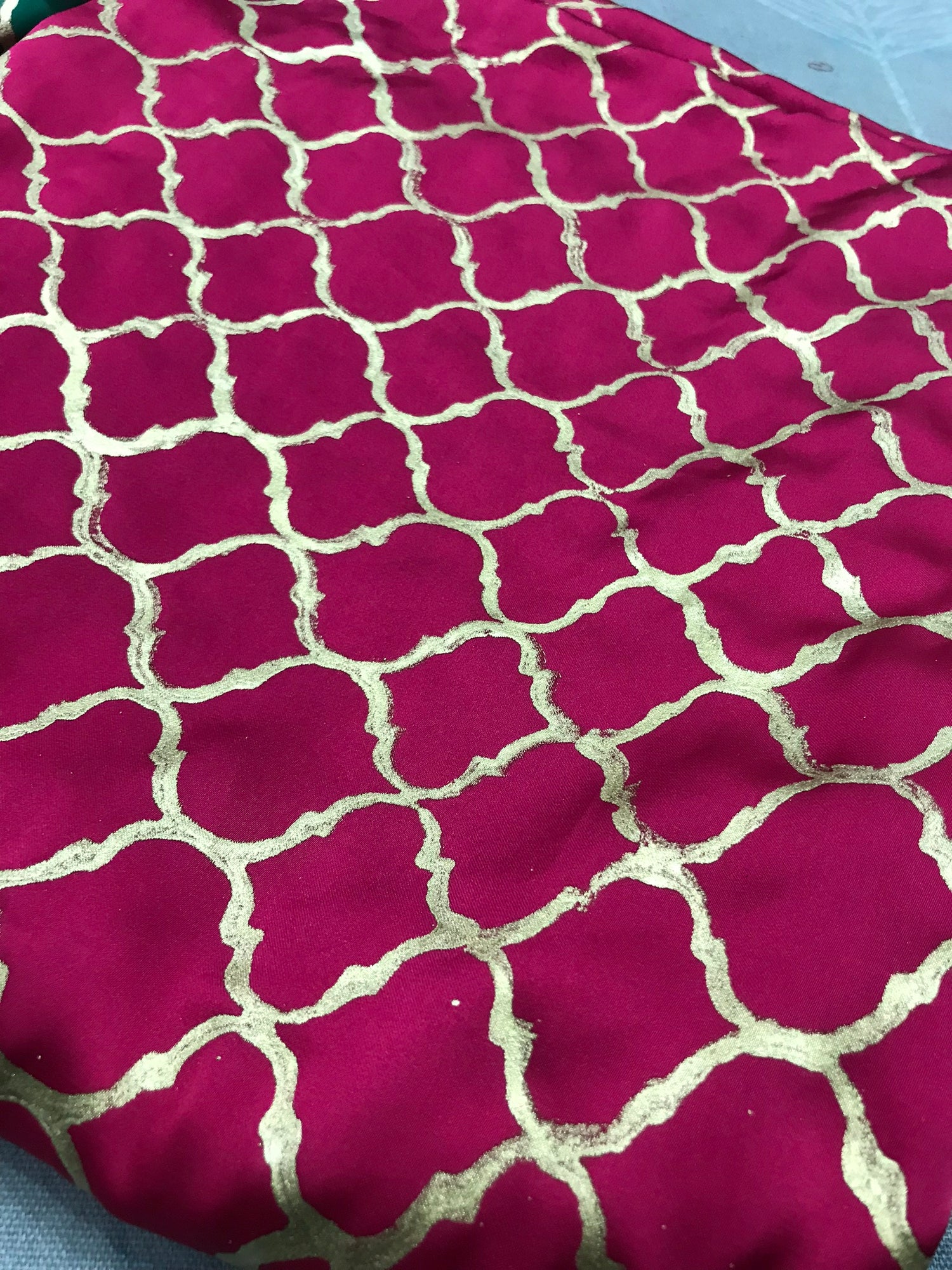 JK-09 Silk Block printed Duppata only