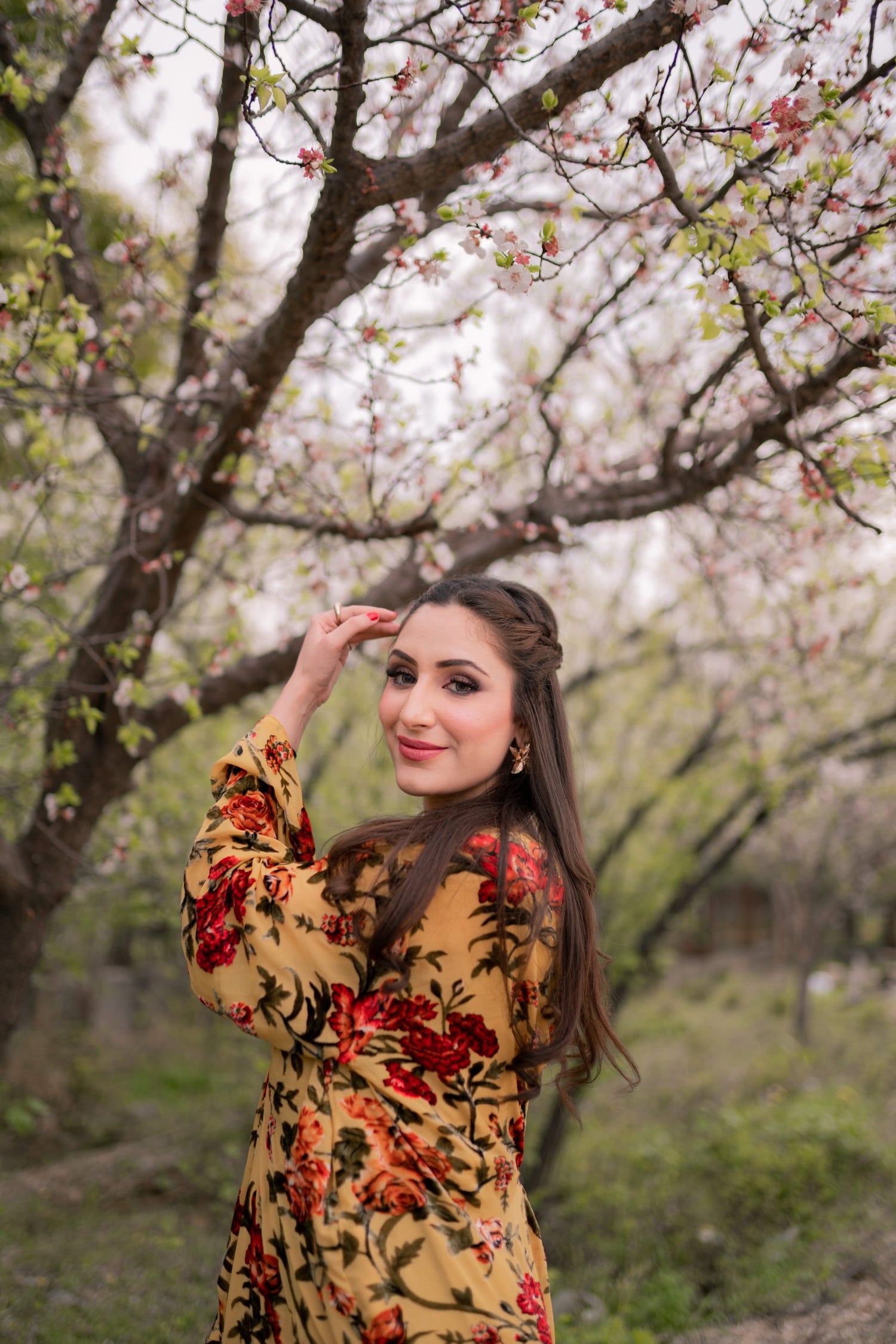 SD-07 – Pure Chiffon Self Palachi Printed Kaftan