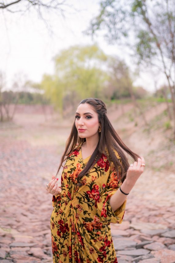 SD-07 – Pure Chiffon Self Palachi Printed Kaftan