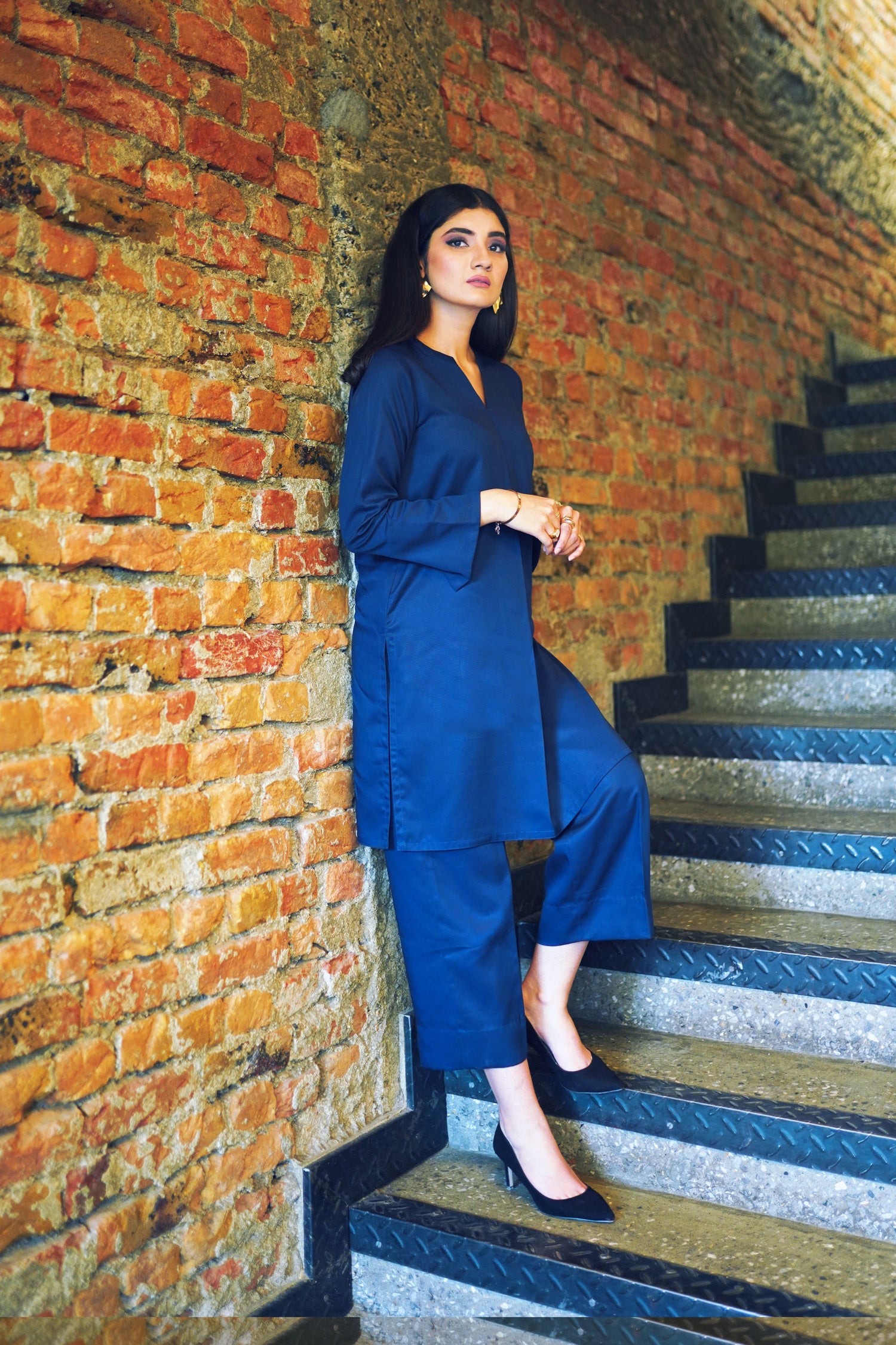 SD-09 Navy Blue separate with printed Jacket