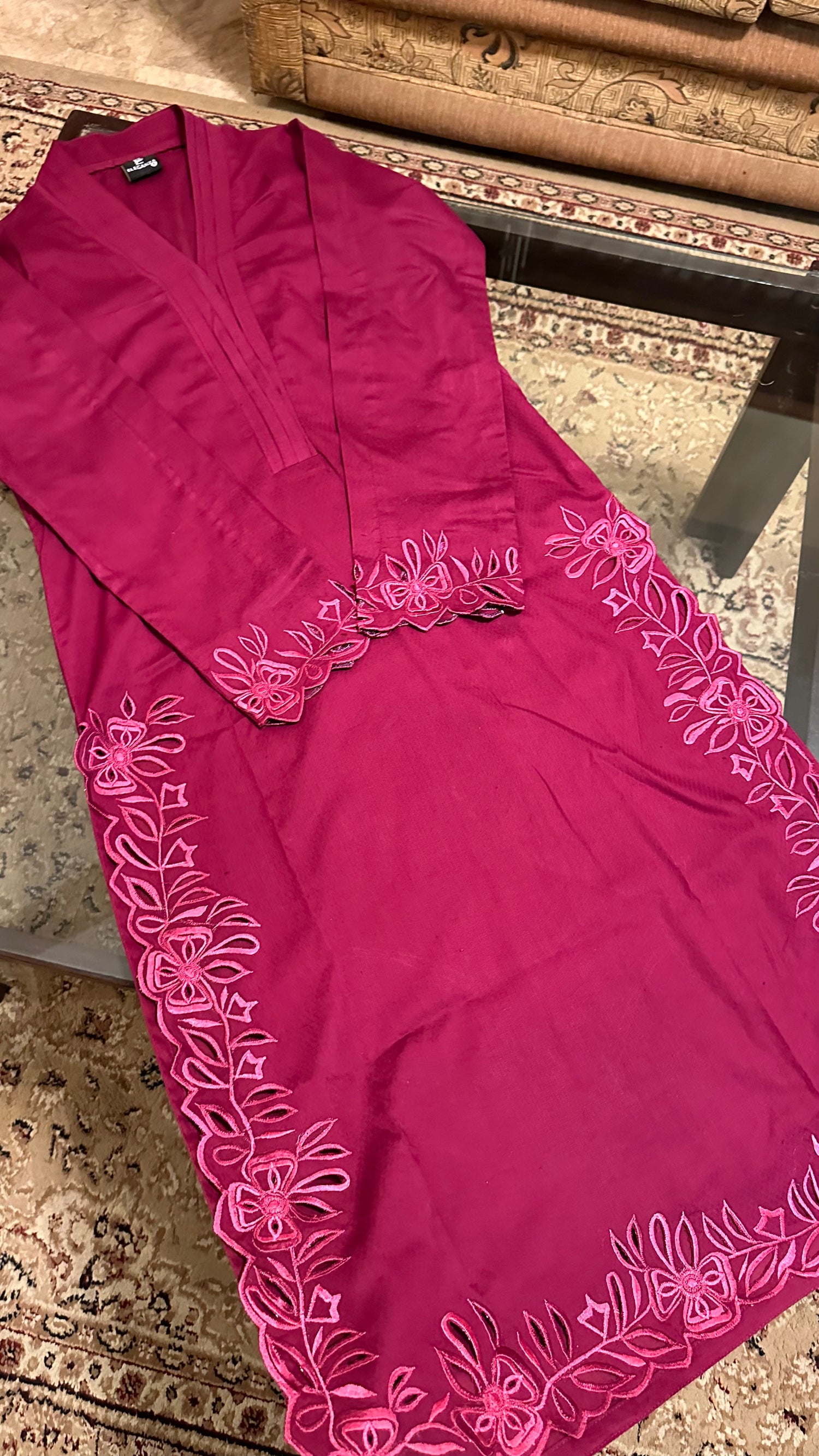 SD- 15 Floral cut work 2pc